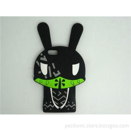 Fashion Mask Rabbit Silicone Cell Phone Case customized per